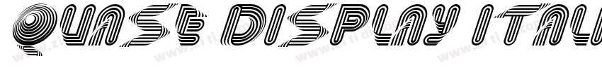 Quase Display Italic字体转换 Quase Display Italic字体转换
